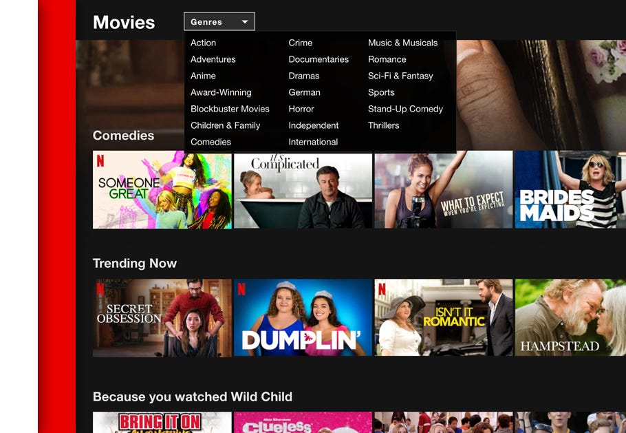 Netflix Feature: “Filtering My List” | by Paolat De la Cruz | Medium