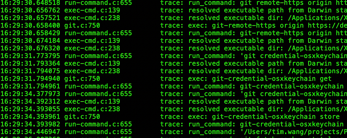 Git credential helper using Swift