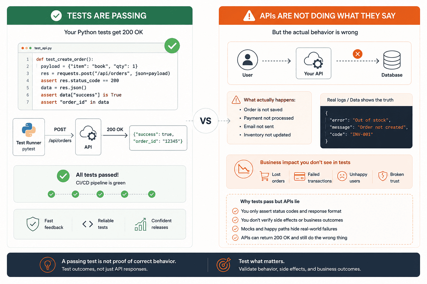 Your Python Tests Are Passing. Your APIs Are Not Doing What They Say