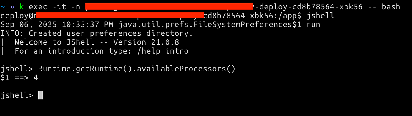 jshell 예시 사진