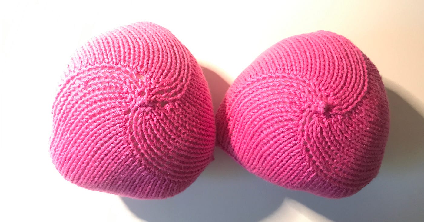 Knitted Knockers. The Mayday Project — Day 47, Knitting… | by Ryan Ludman |  Medium