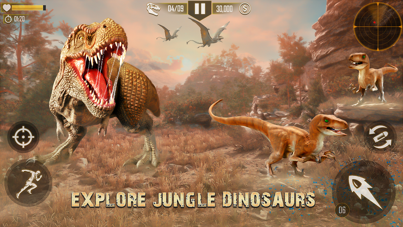 Dinosaur Hunter 3D Game. Dinosaur games are very popular…, by adventure  sol