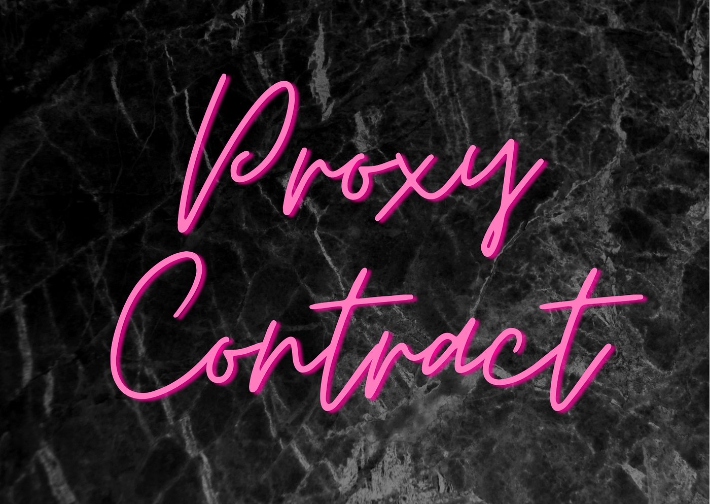 Proxy Contract. A contract acting as a middleman… | by Aman Agarwal | Geek  Culture | Medium