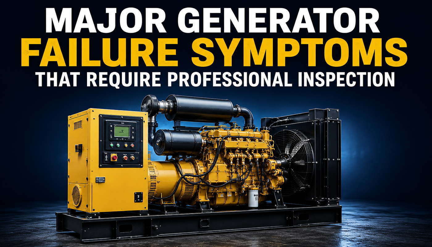 Major Generator Failure Symptoms that Require Professional Inspection