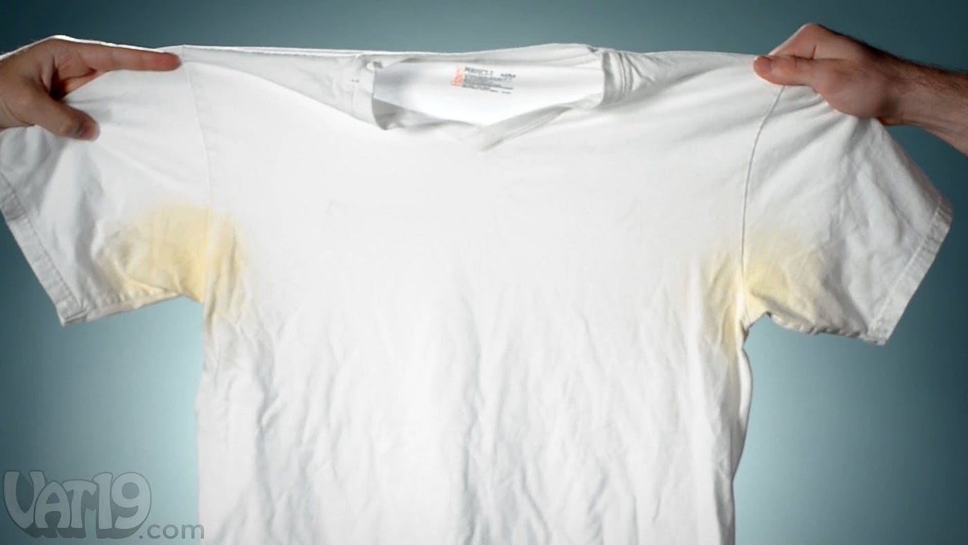 How To Get Sweat Stains Out Of White Shirts | by Daniel Solitro | Medium