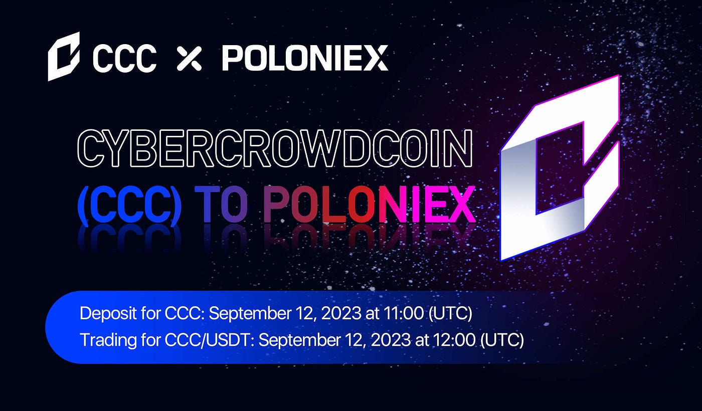 CyberCrowdCoin (CCC) Listing Announcement - CCC protocol - Medium
