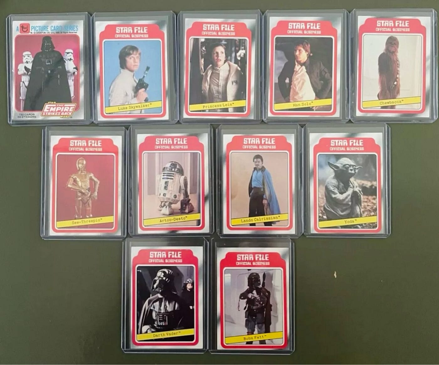 Star Wars - Empire Strikes Back Series 2 Near Complete Card Set buy w/stickers