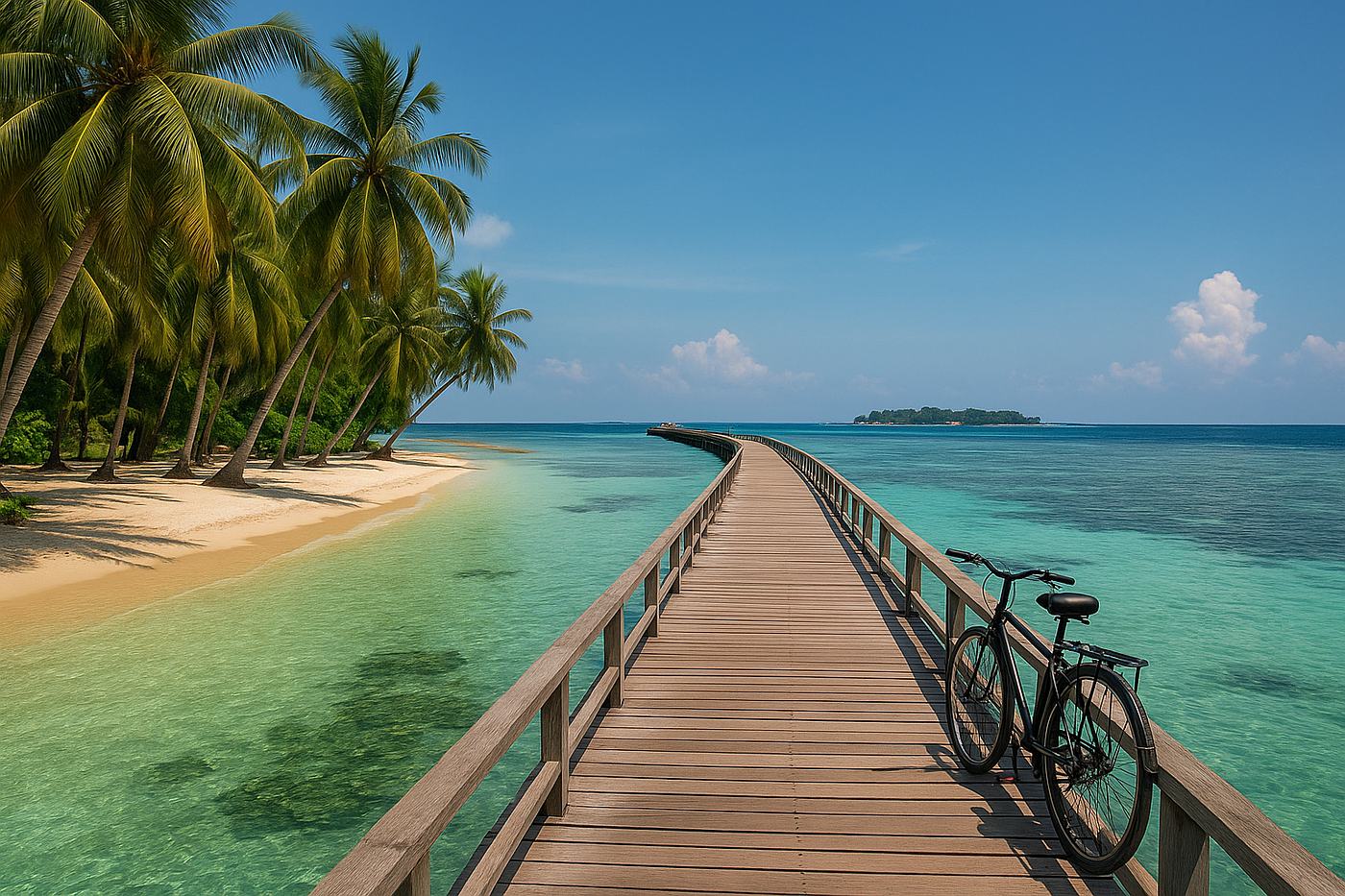 Forget traffic. Here, it’s just you, the sea breeze, and a bike ride to paradise.