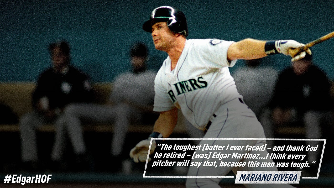 Edgar Martinez Earns 70.4% in Hall of Fame Vote, by Mariners PR