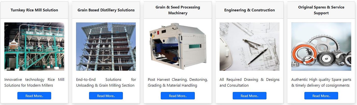 Rice Milling Equipment & Processing Services