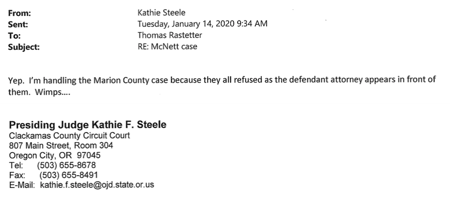 The Appearance of Bias. Judicial Prejudice at Oregon's… | by Stephanie  Volin | Medium