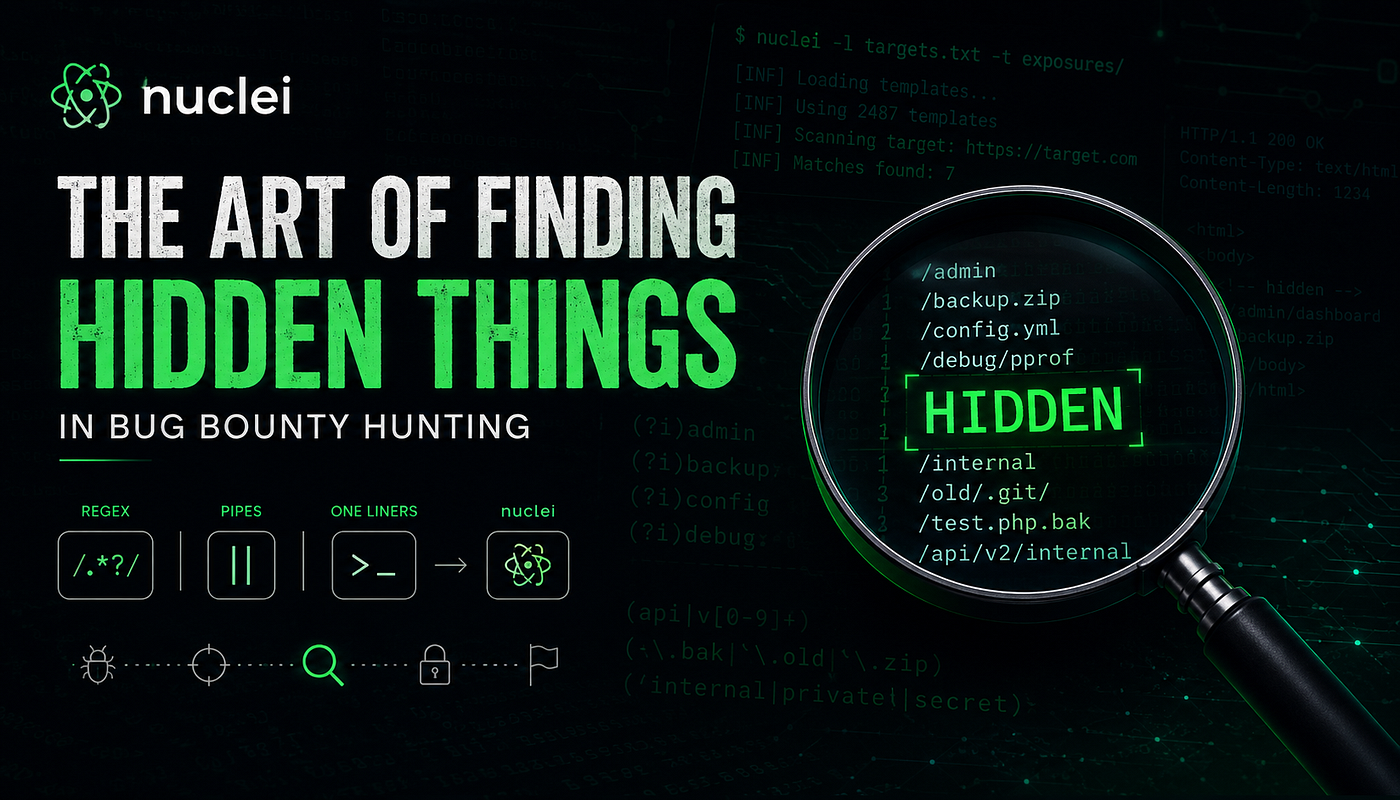 THE ART OF FINDING HIDDEN THINGS IN BUG BOUNTY HUNTING (regex, pipes& one liners).