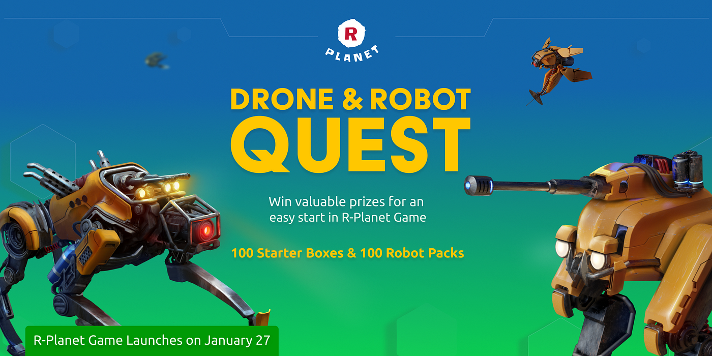 Drone & Robot Quest. While the R-Planet app clock keeps…, by R-PLANET