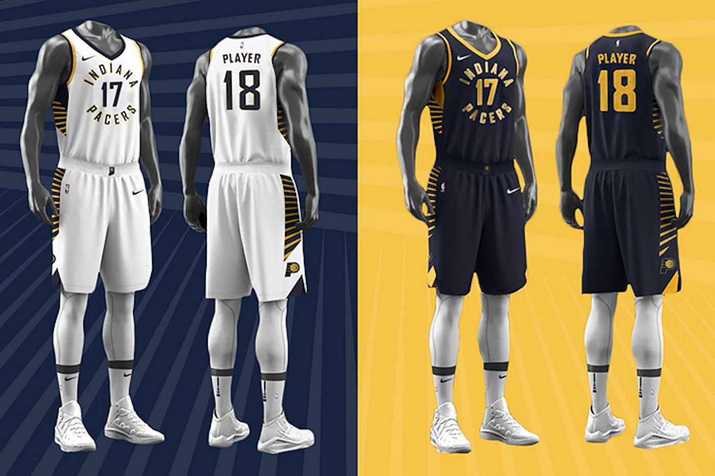 Indiana Pacers current uniforms