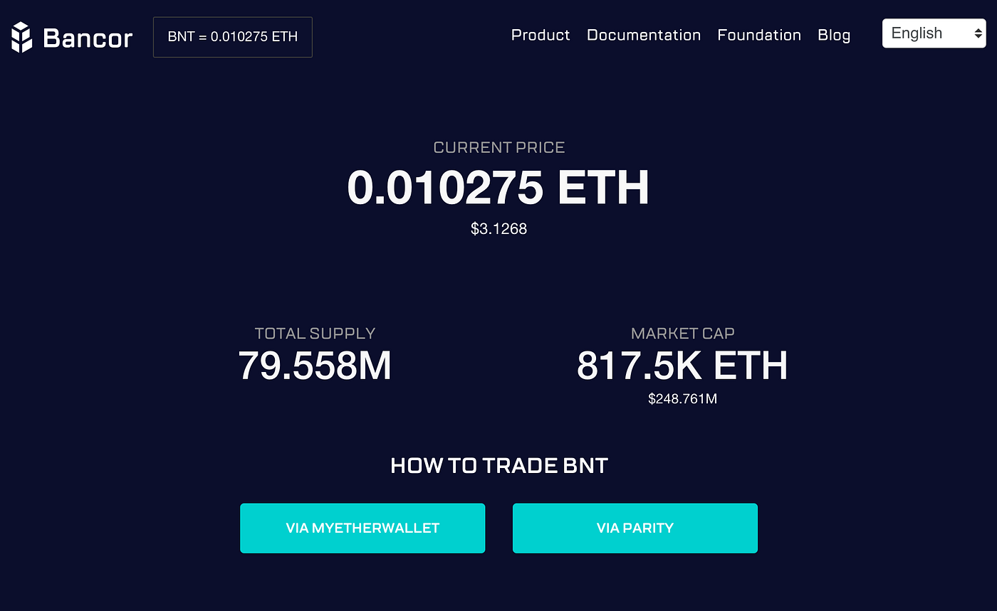 BNT: The First Smart Token is Born | by Eyal Hertzog | Bancor