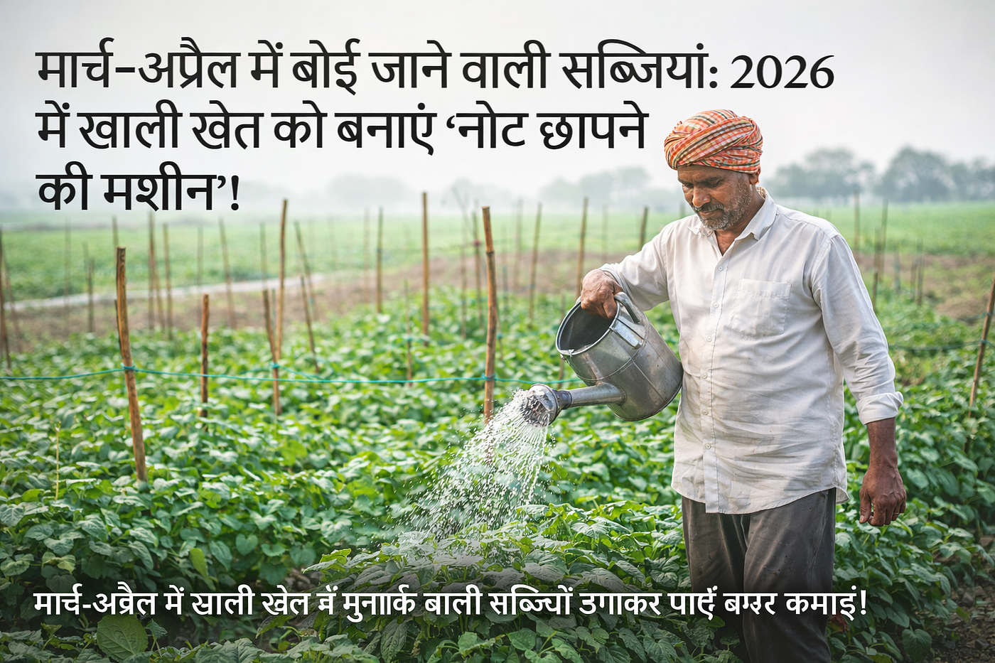 मार्च-अप्रैल में बोई जाने वाली सब्जियां: 2026 में खाली खेत को बनाएं ‘नोट छापने की मशीन’!