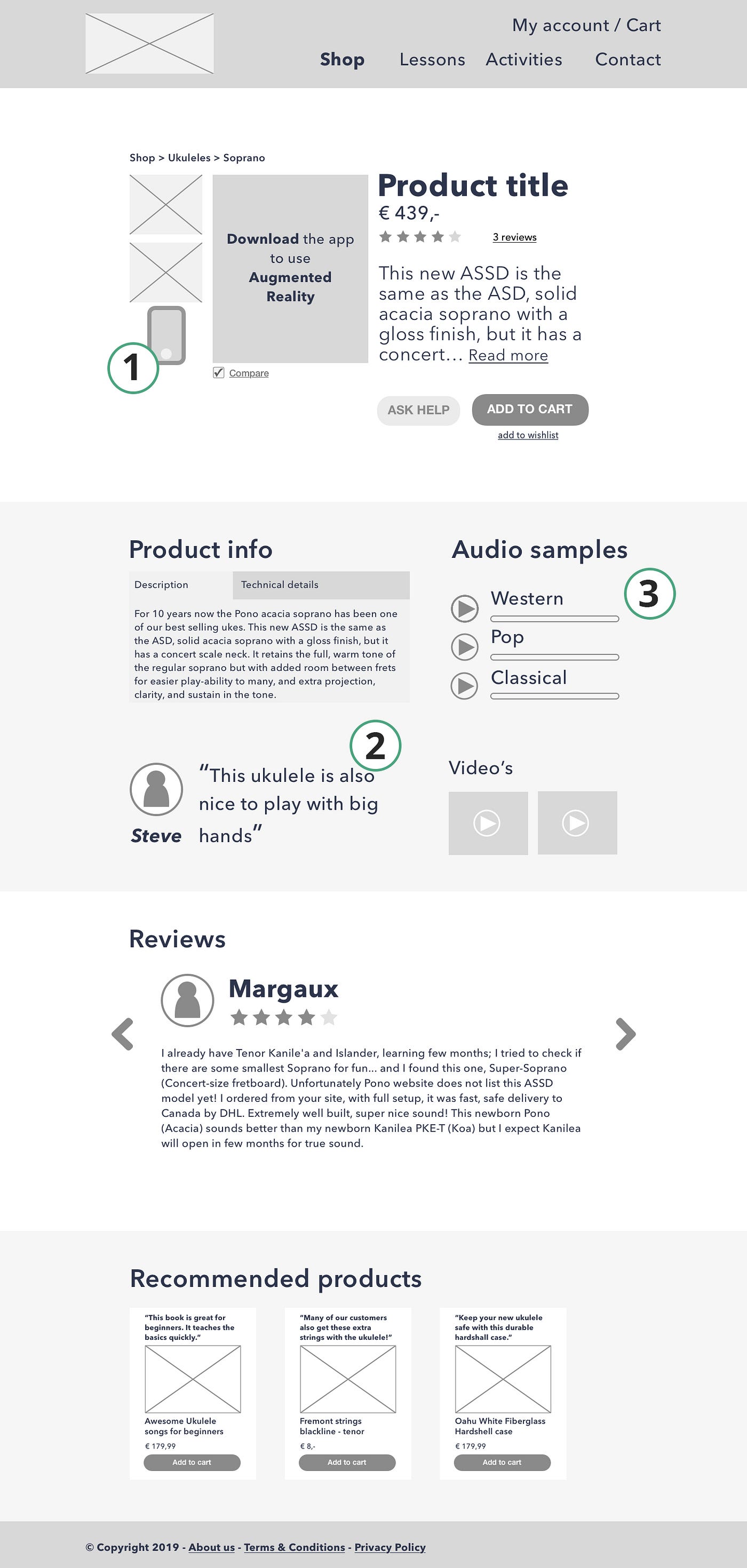 David v.s. Goliath — Small Ukulele shop E-commerce UX Redesign (1/2), by  Jordin van Deyl