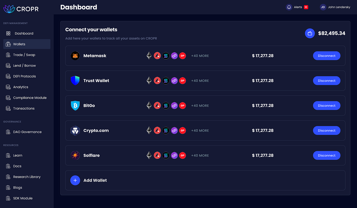 The Tool we need to manage Crypto Portfolios | by Johannes Gugl | CROPR |  Medium