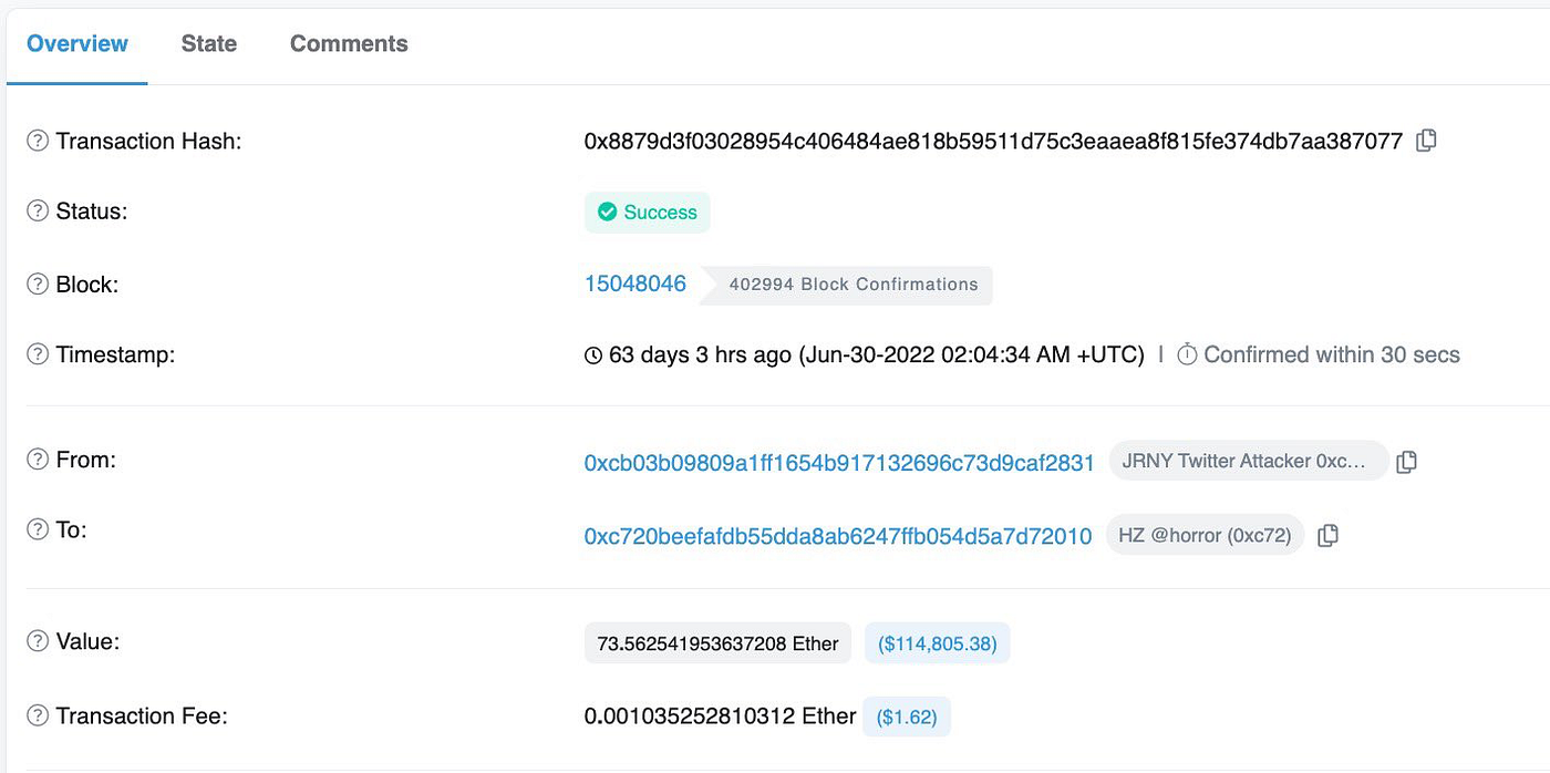 Tracking down Discord & Twitter phishing scammers | by Investigations By  ZachXBT | Medium