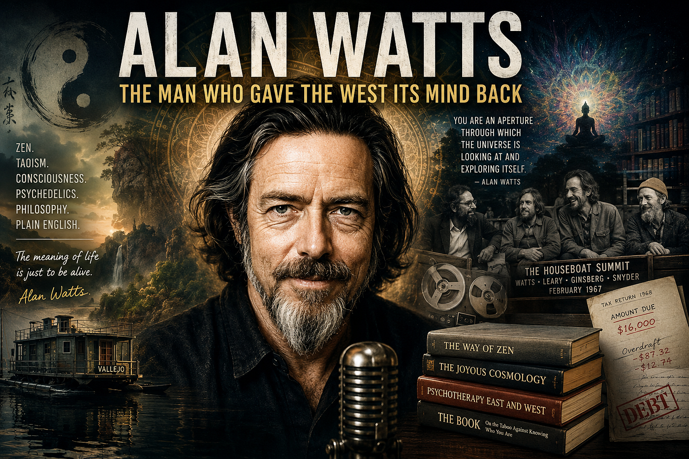 ALAN WATTS: The Man Who Gave the West Its Mind Back