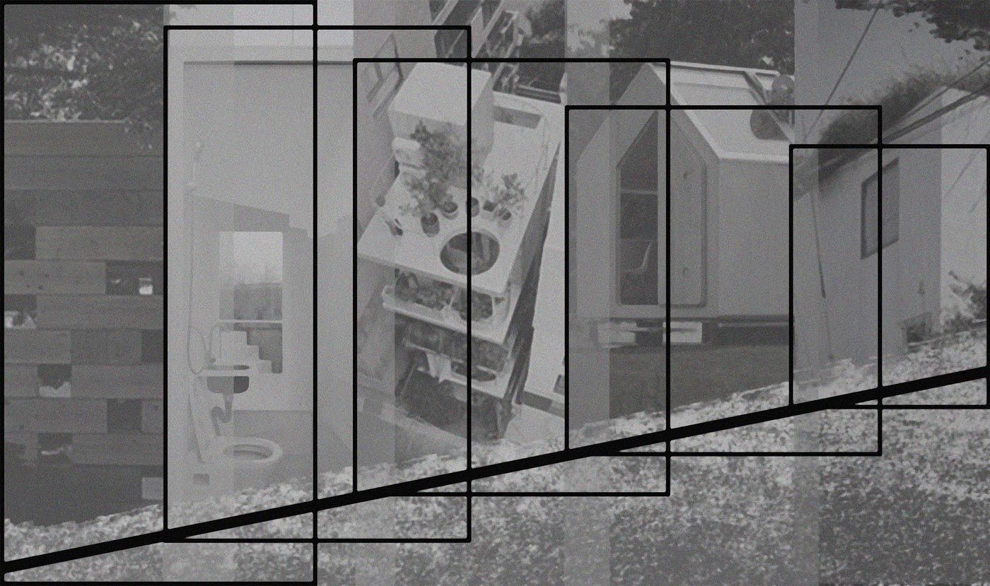 大寶劍s2：自柯比意建造了Cabanon (1951) 後，個人小屋成為建築師重要