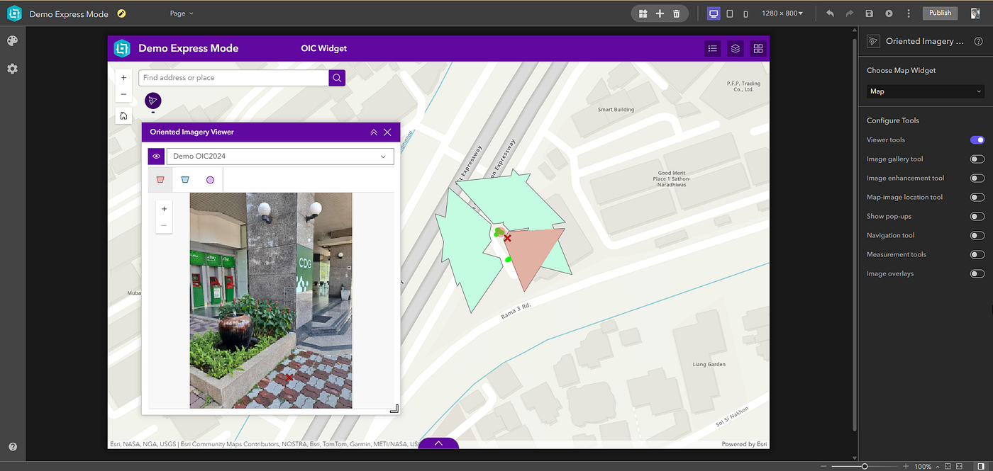 ArcGIS Experience Builder Express mode ทางเลือกใหม่สำหรับการสร้าง GIS Application