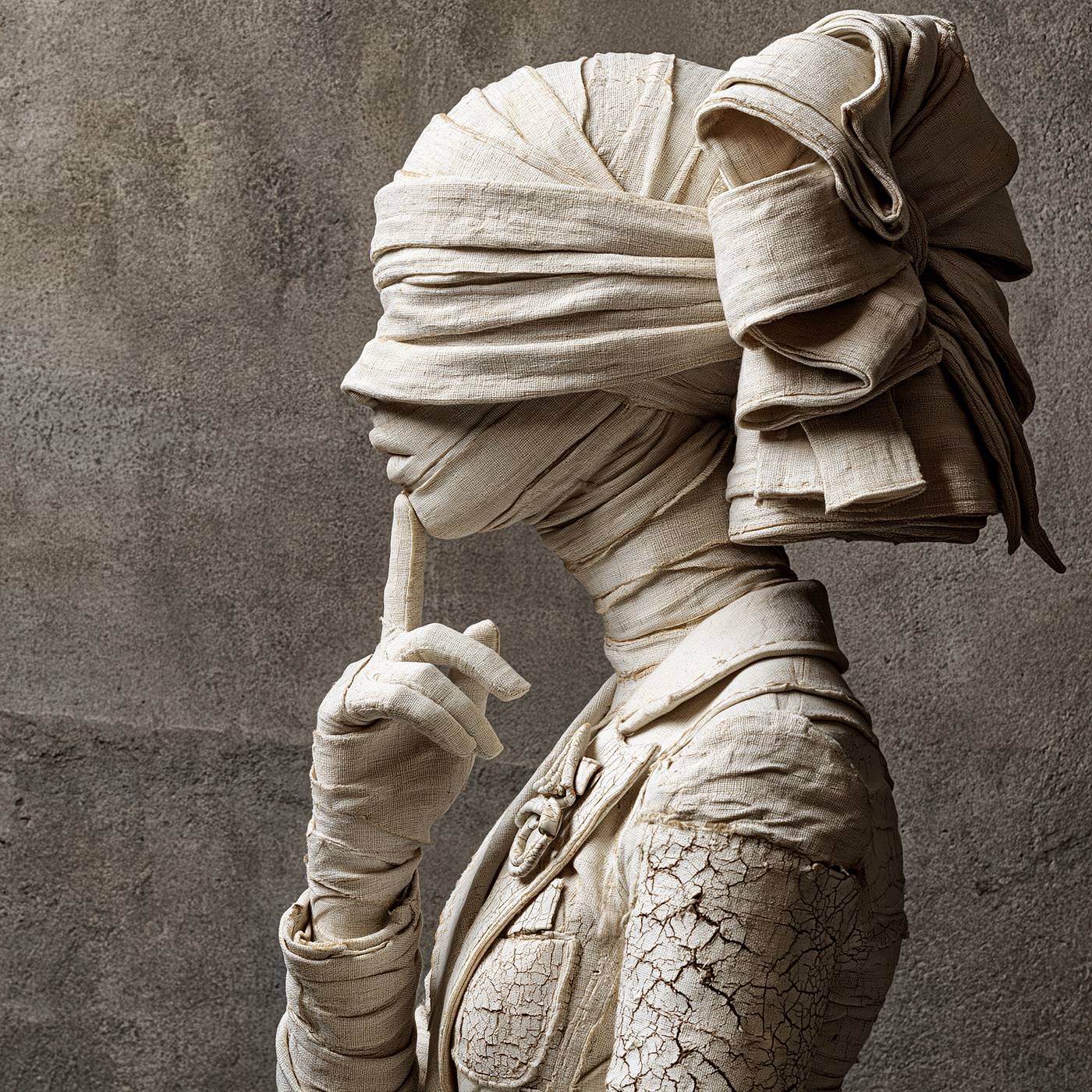 an image of a mysterious mummy — created by the author in Midjourney v8.1
