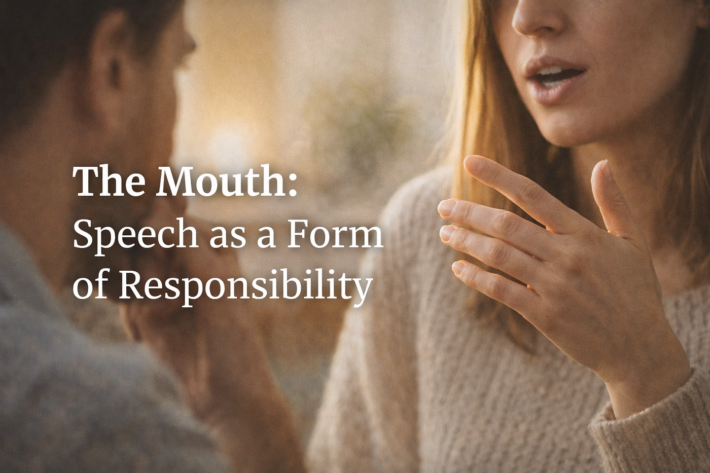 The Mouth: Speech as a Form of Responsibility (Image generated by AI - ChatGPT)