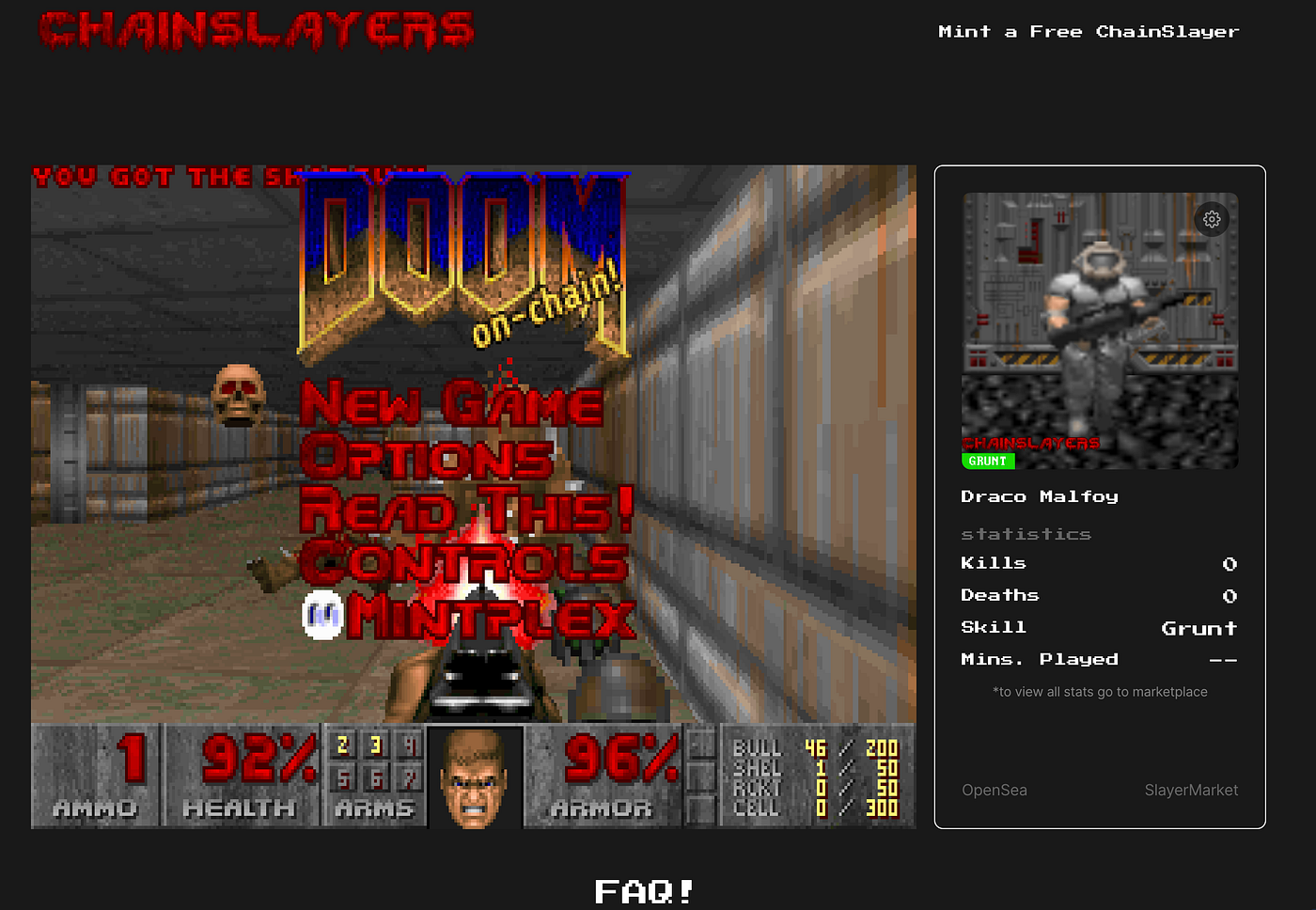 ChainSlayers: DOOM® on the blockchain — made with no-code tools | by  Timothy Carambat | Mintplex | Medium