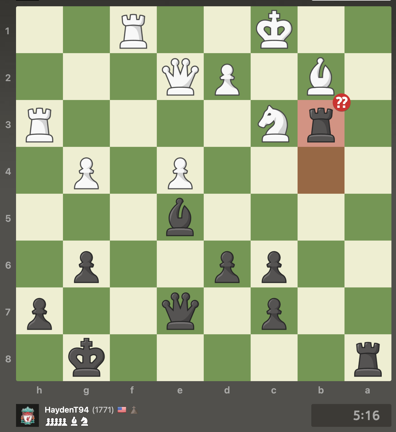 Chess Improvement: Aimchess Blunder Preventer