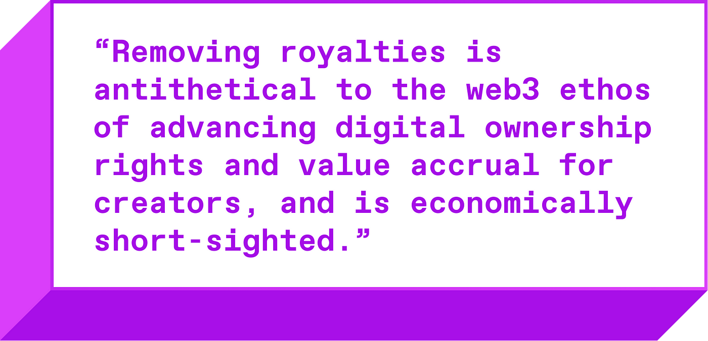 Creator royalties are essential to web3 innovation and sustainability, by  Sequence, Sequence