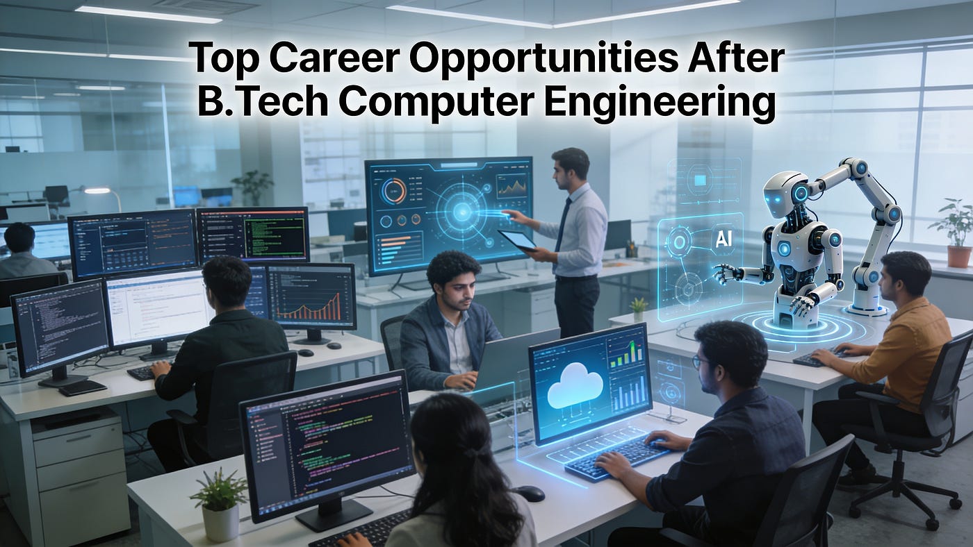Top Career Opportunities After B.Tech Computer Engineering