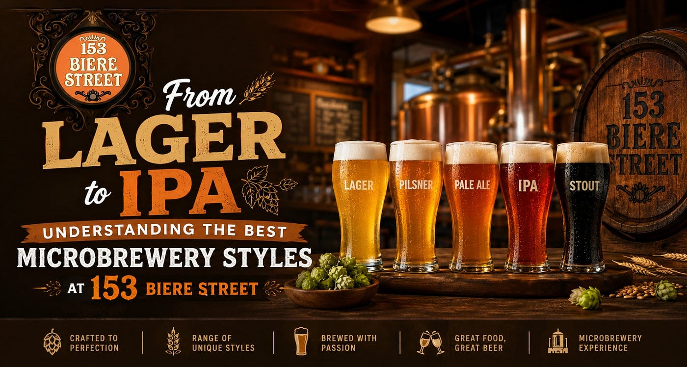 From Lager to IPA: Understanding the Best Microbrewery Styles at 153 Biere Street
