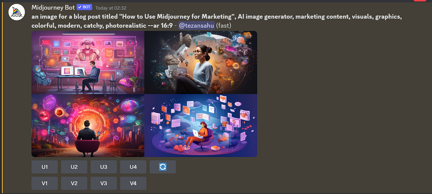 Cara memanfaatkan output Midjourney bersama SEO dan pemasaran dalam talian