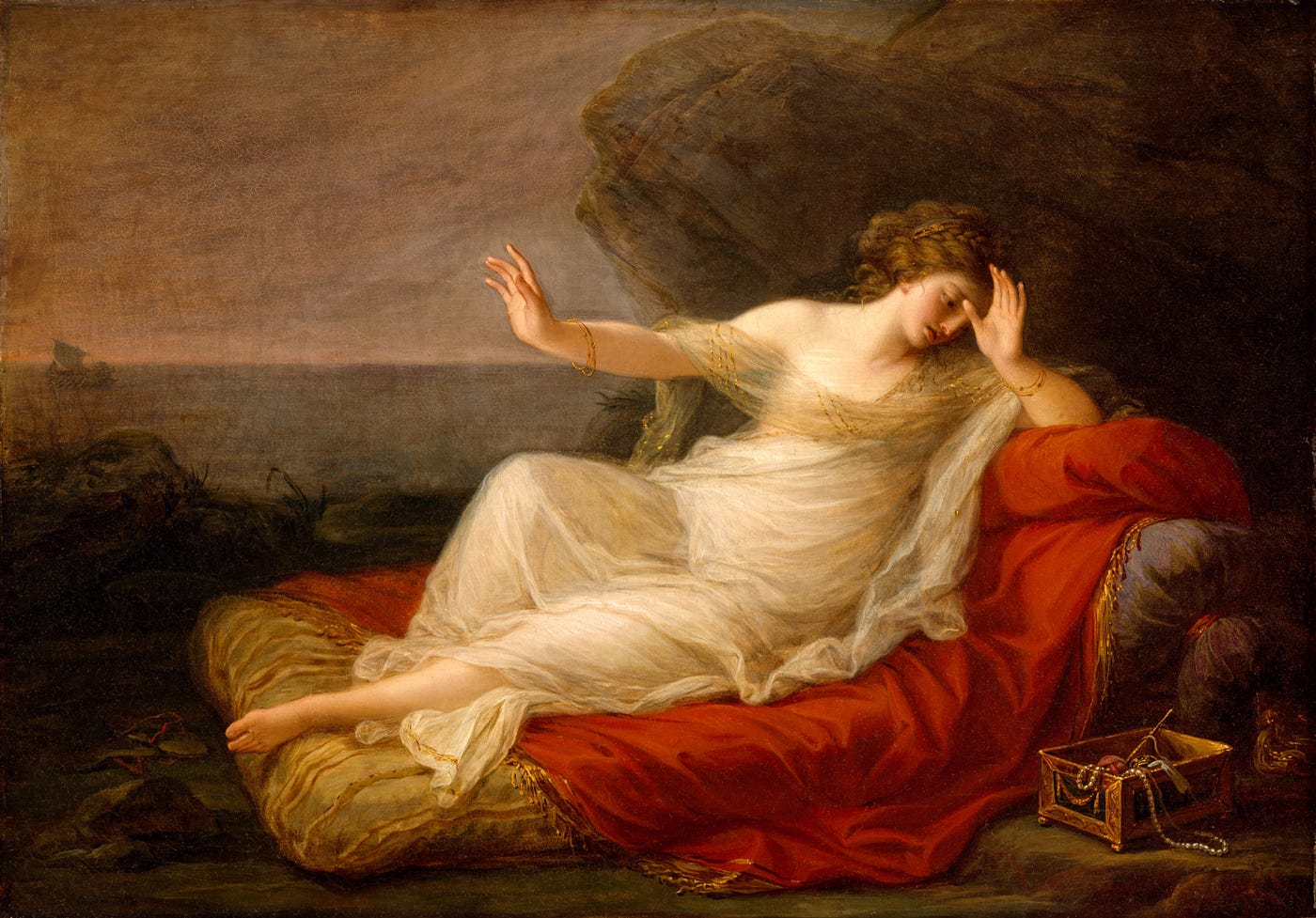 Ariadne Abandoned by Theseus — Angelica Kauffmann | by Alejandro Orradre |  The Collector | Medium