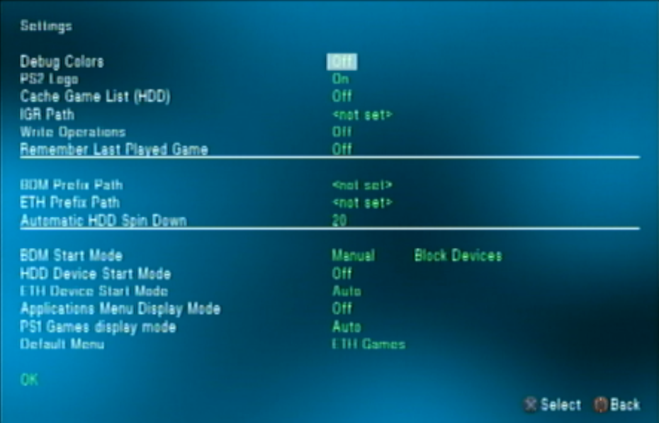 PS2 - OPL 1627-DB-TA-784dc3f memory problem?