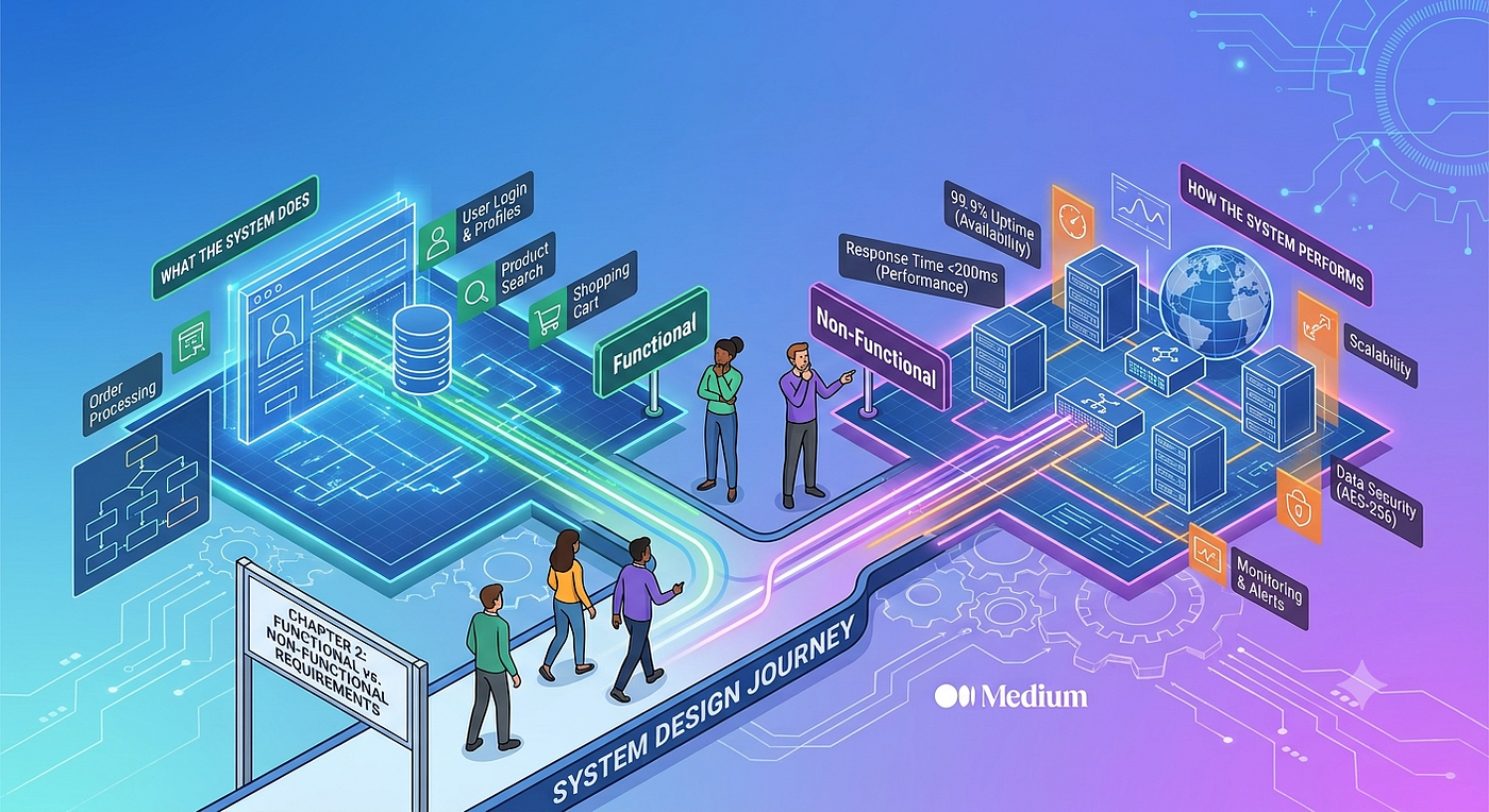 System Design Journey — Chapter 2: Functional vs. Non-Functional Requirements