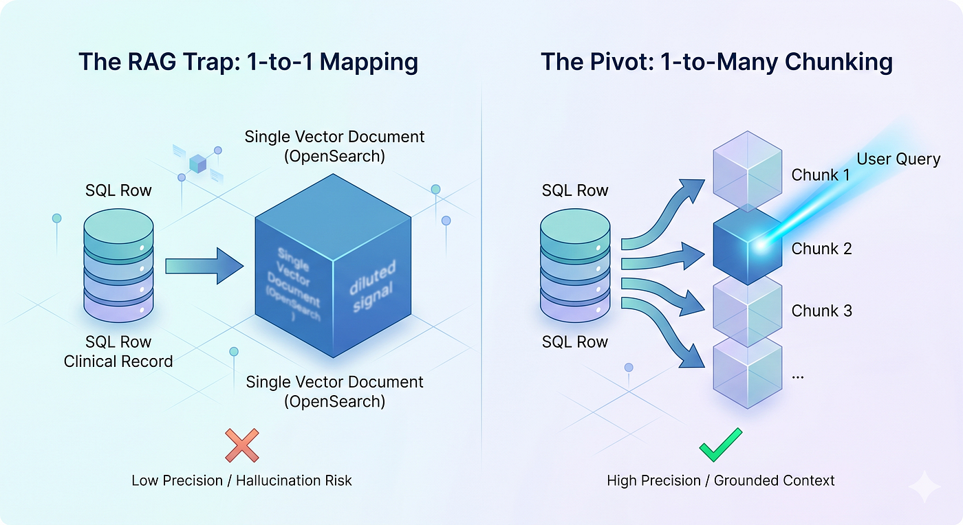 The RAG Trap: Why I Abandoned 1-to-1 Mapping for Clinical Data Retrieval