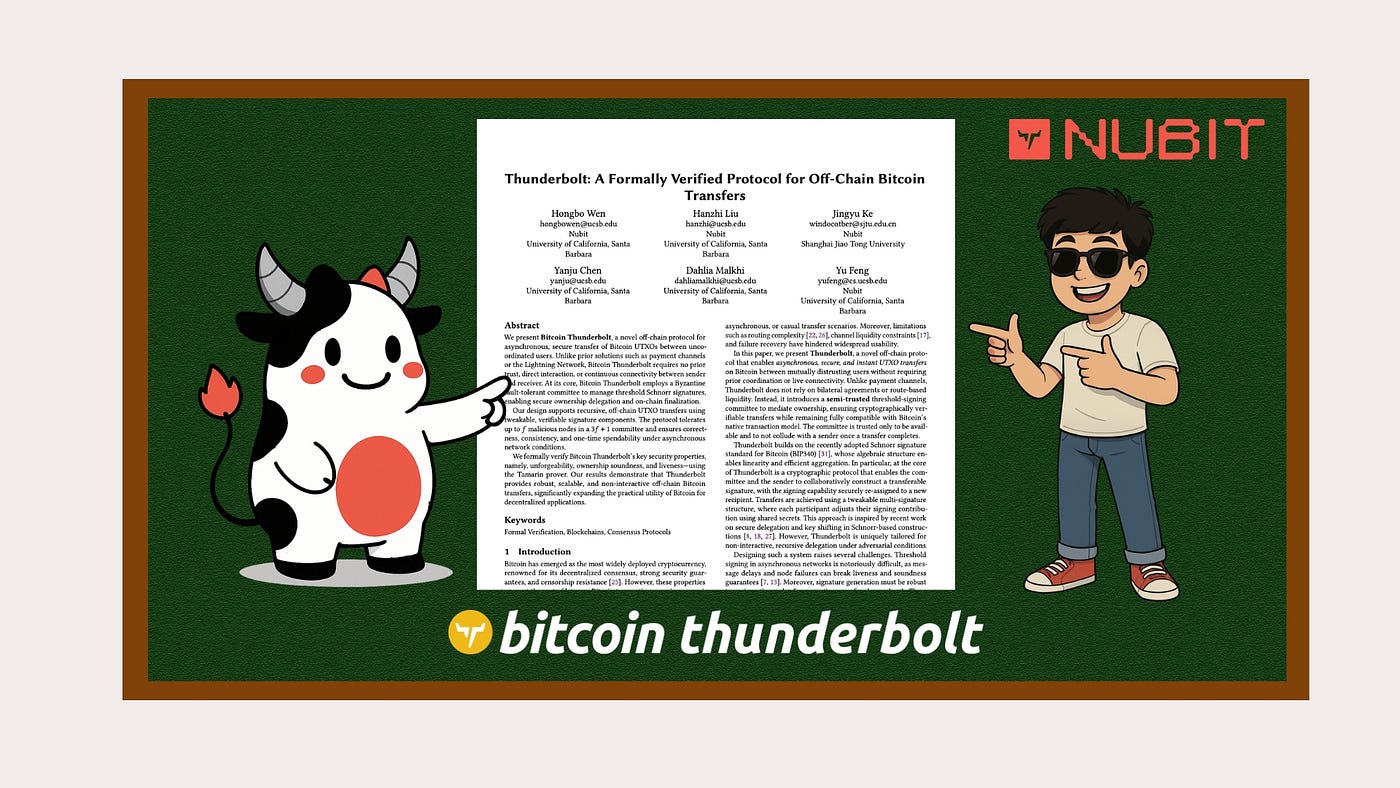 Nubit Unveils Bitcoin Thunderbolt Whitepaper: A Game-Changing Upgrade for Bitcoin’s Future
