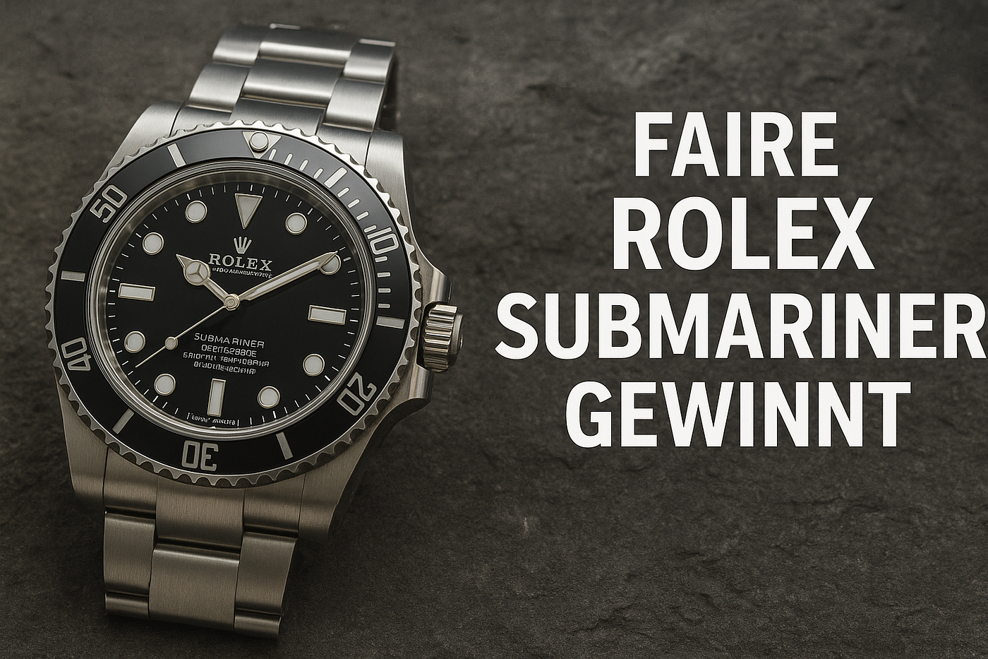 Jemlits Blockchain-Technologie: Faire Rolex Submariner gewinnt