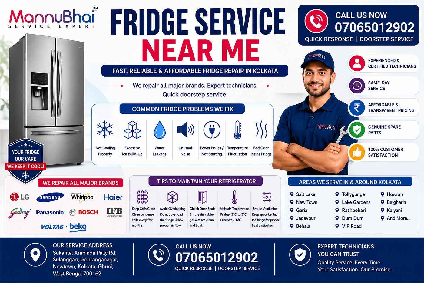 Fridge Repair in Kolkata: Quick Solutions Before You Search “Fridge Service Near Me