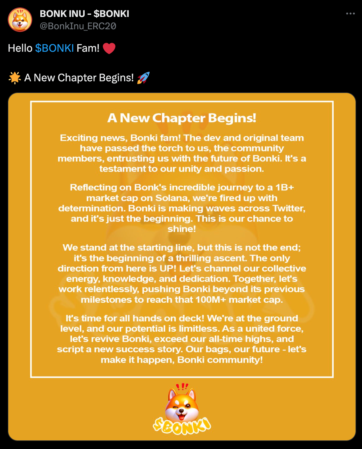 Embracing a New Era: The $Bonki Community Takeover | by BONKINU | Medium