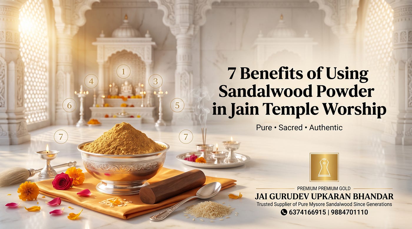 7 Benefits of Using Sandalwood Powder in Jain Temple Worship