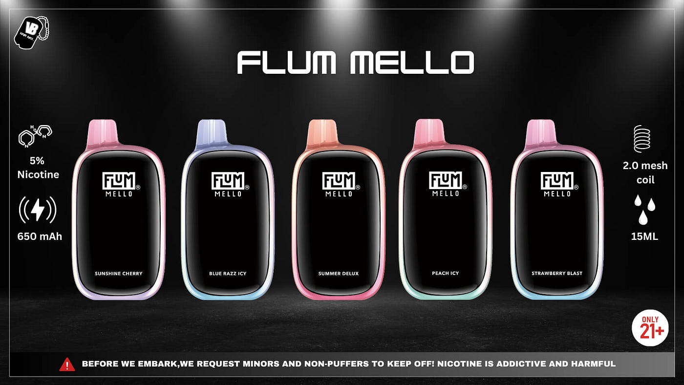 how much is elf bar vape Flum Mello 20000 Vienna Bliss (Frozen Strawberry) main image 1