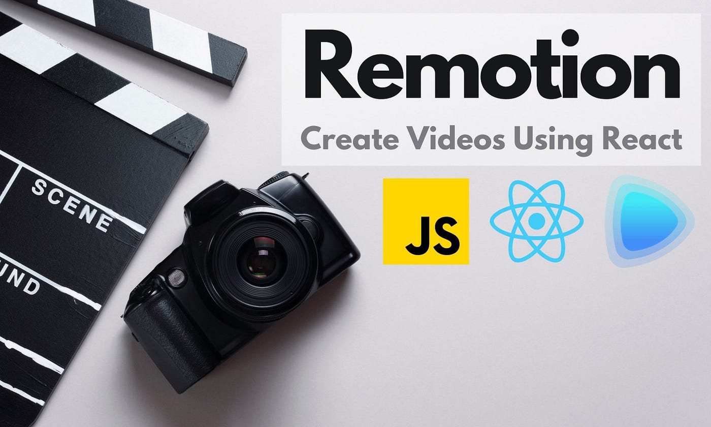 Introduction to Remotion — Create Videos and Animations with React | by  Chameera Dulanga | Bits and Pieces