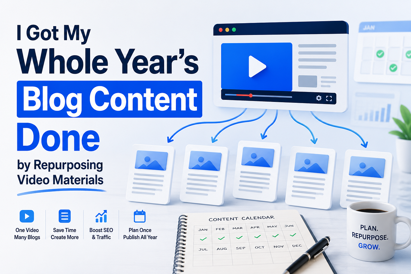 I Got My Whole Year’s Blog Content Done by Repurposing Video Materials