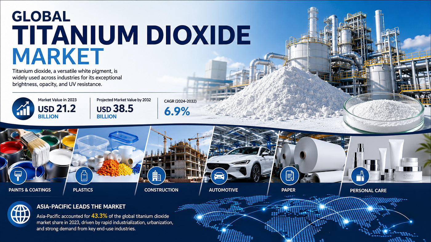 Titanium Dioxide Market Size: A Critical Material Powering Modern Industrial Development