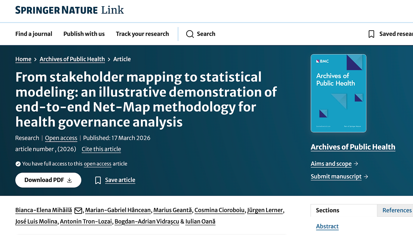 Mapping the stakeholders relevant for prevention policy and then test it statistically