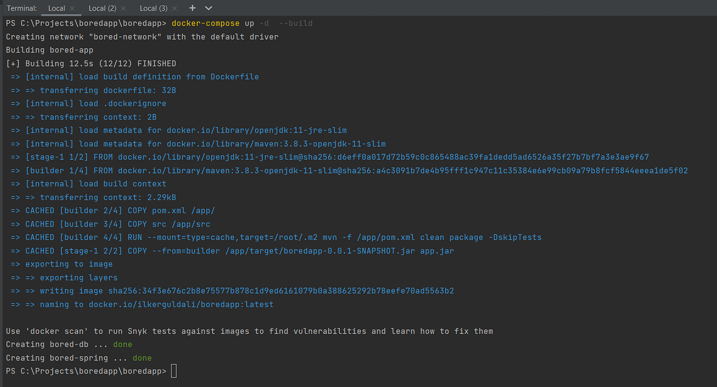 1/3] Let's Create a Spring Boot App with MySQL, Docker, Docker Compose |  Medium