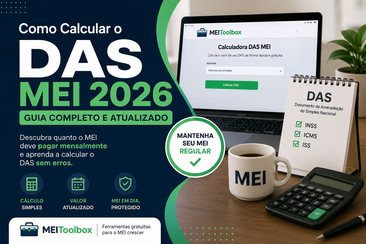 Como Calcular o DAS MEI 2026: Valor Atualizado, Tabela e Passo a Passo.